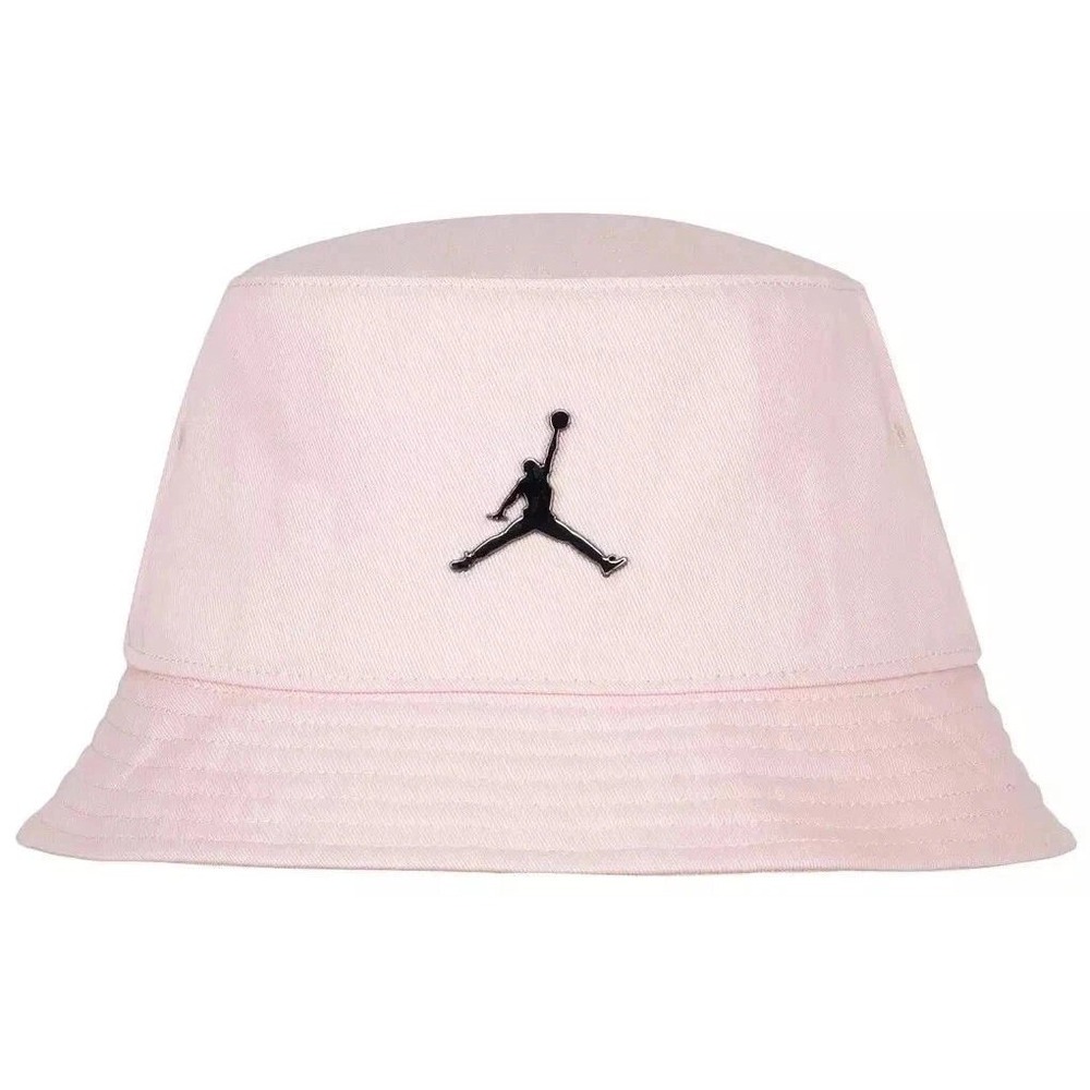 Jordan Jumpman Kids 8 - 20 Bucket Hat Pink Black Metal Logo Twill Sun Cap NWT